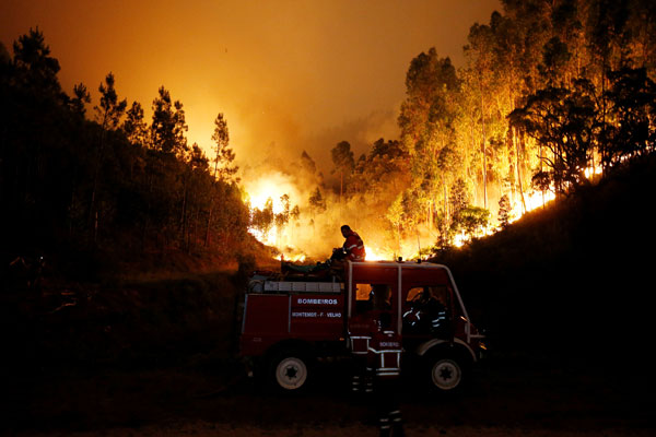 Death toll from forest fire raging in Portugal climbs to 62