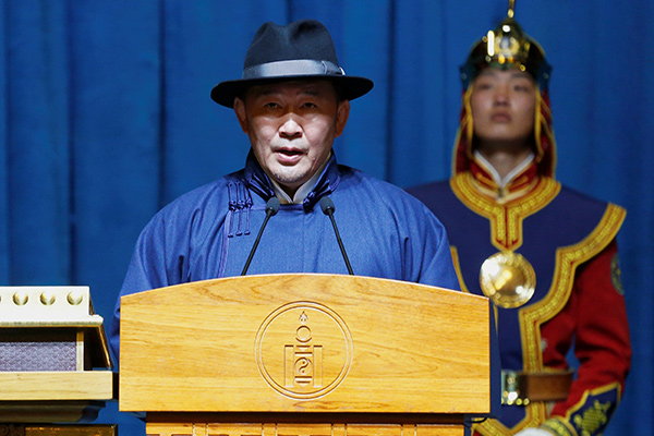 Khaltmaa Battulga inaugurated as Mongolian president