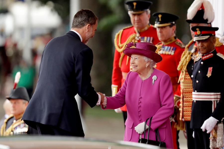 Spain's royals on state visit to Britain to cement ties