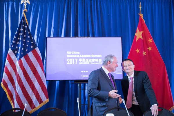 Ma stresses role of business in China-US ties