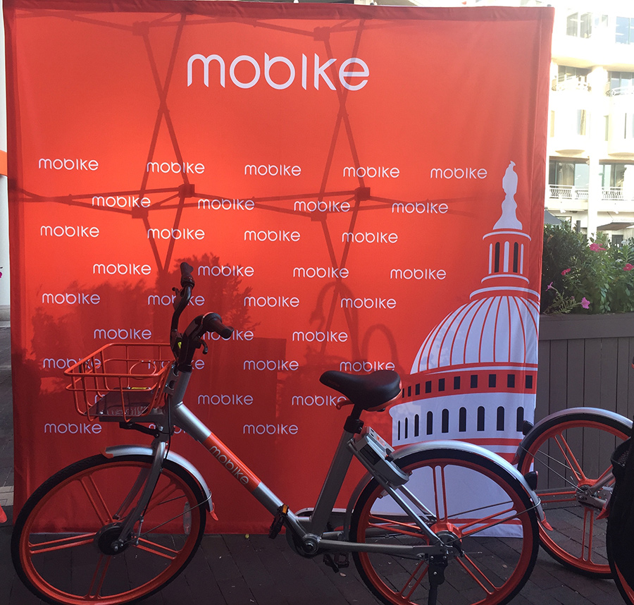 China's bike-sharing company Mobike pedals to Washington