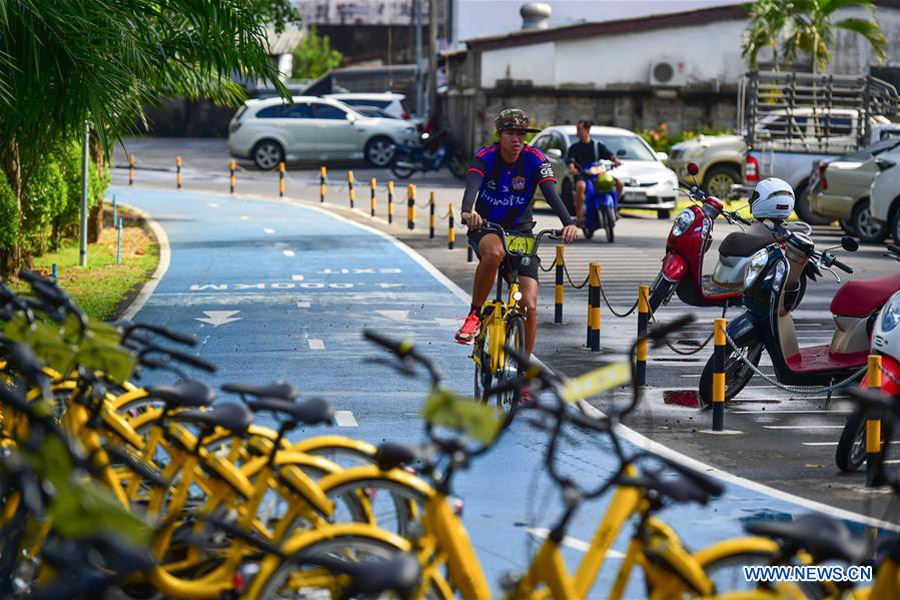 Bike-sharing service benefits local residents, tourists in Phuket, Thailand