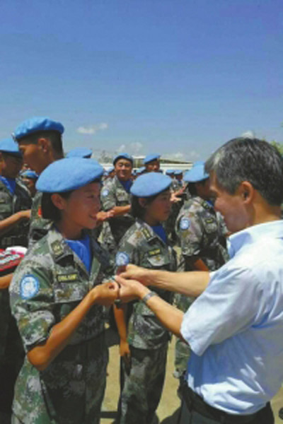 Chinese female peacekeeper wins UN award in S. Sudan