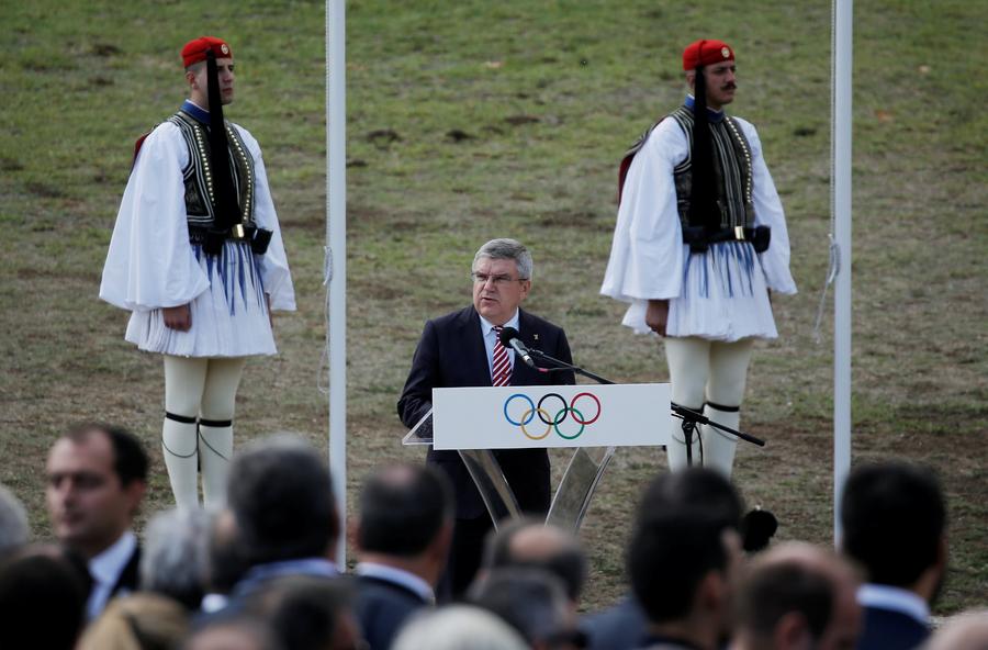 Olympic flame lighting ceremony held for 2018 Winter Olympics