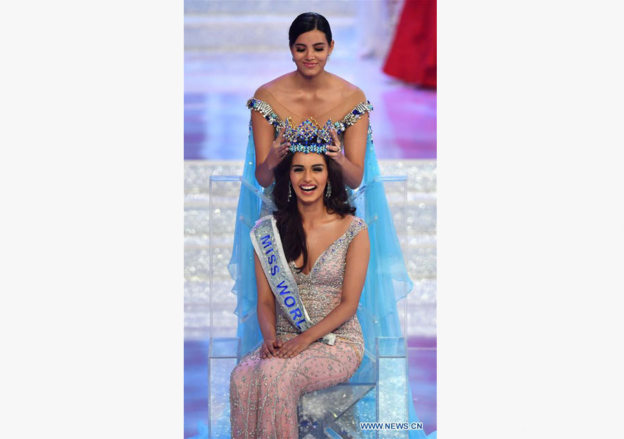India's Manushi Chhillar crowned Miss World 2017 in Sanya[6]-  