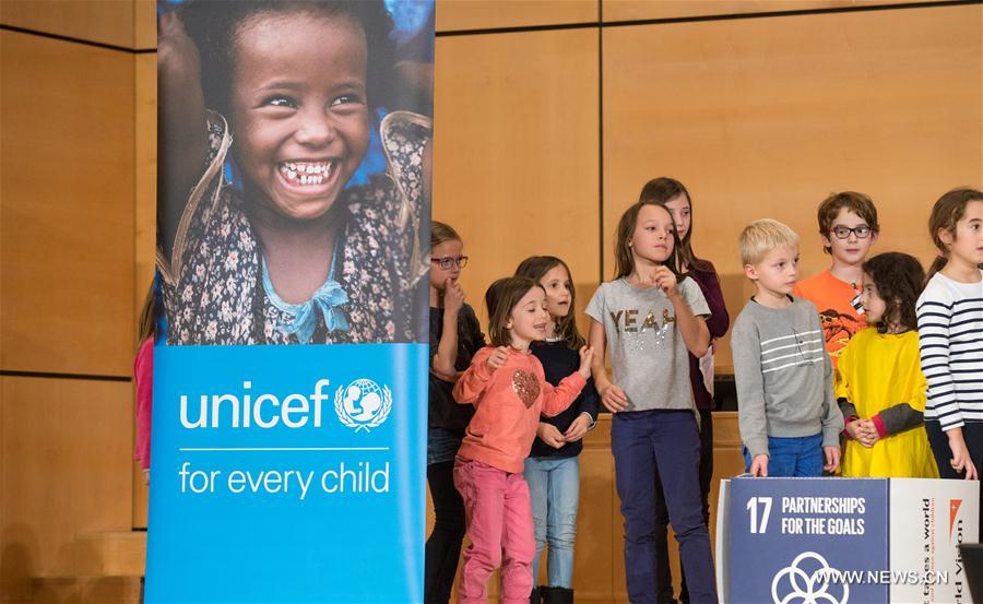 More than 200 children and young people mark World Children's Day in Geneva
