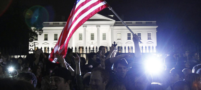 Crowds gather in NYC, DC after bin Laden killed