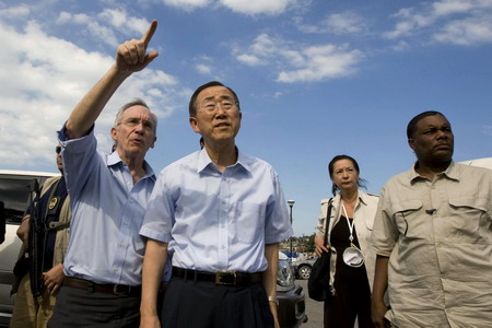 UN chief in Haiti to support relief efforts