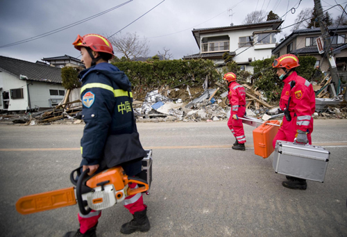 Chinese relief efforts continue in Japan