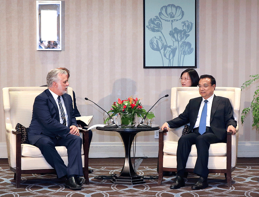 Chinese premier calls on Montreal, Quebec to lead cooperation with China at local levels