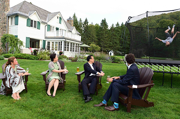 Son brings charm to diplomacy