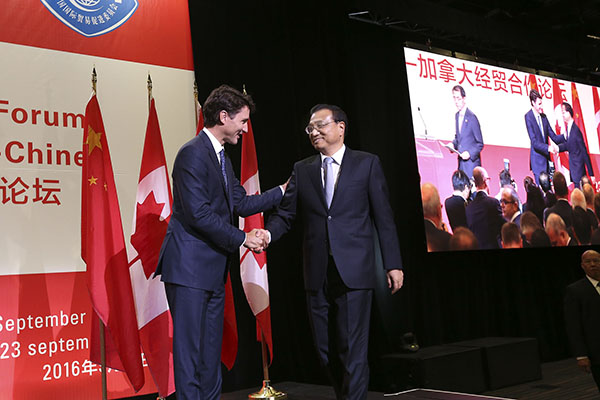 Premier Li addresses China-Canada business forum