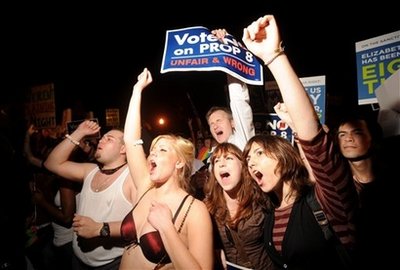 Gay marriage supporters march in Calif., Utah
