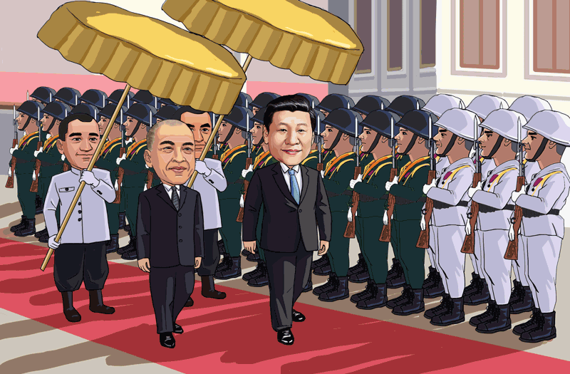Cartoon commentary, President Xi's Asian tour②：Promoting China and Cambodia as highly-trusted and loyal friends