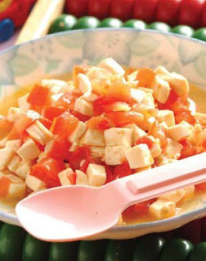 宝宝食谱:番茄豆腐
