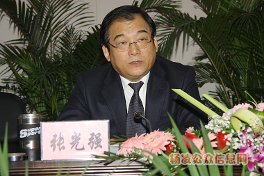 杨凌示范区党工委书记,西北农林科技大学党委书记张光强出席动员大会