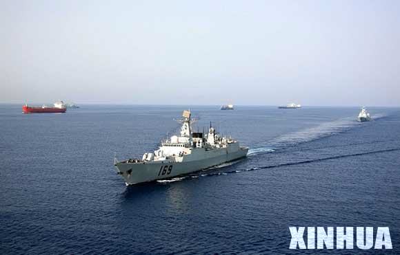 中国海军两批护航编队顺利交接(组图)