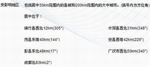 四川德阳市绵竹市发生5.6级地震 成都震感强烈