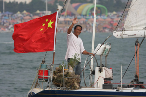 “日照”号归来--中国首次单人无动力帆船环球航海成功