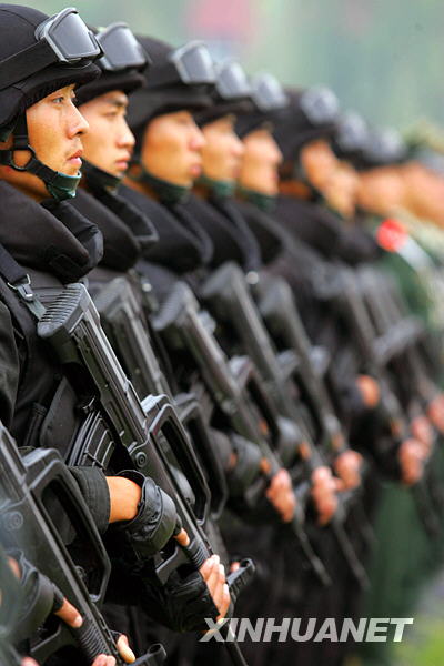 武警北京总队举行国庆安保暨维稳誓师动员大会