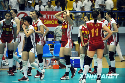 中国女排爆冷负泰国 连续两届无缘亚锦赛冠军