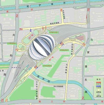 北京南站交通枢纽今晨投入使用