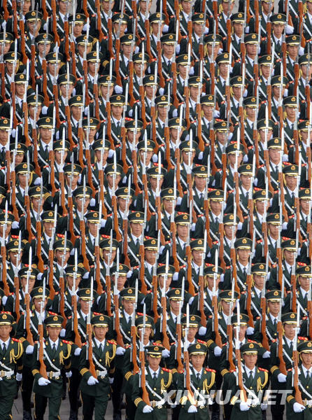 受阅部队整装待发