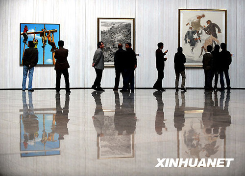 中国体育美术作品展在济南开幕[组图]