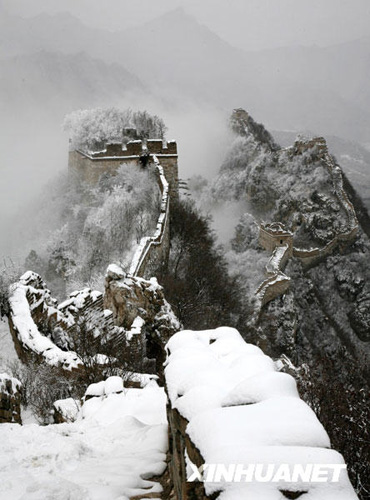 北京初雪长城美