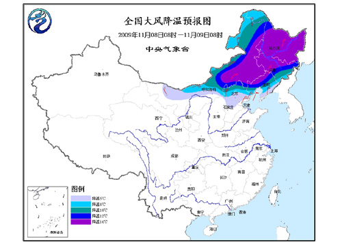 新一轮大风降温和雨雪将席卷中国大部