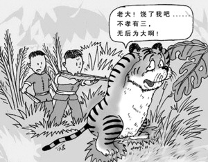 云南被分食老虎可能系中国最后野生印支虎