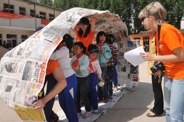 Students hold 'Mini Olympic Games' in Beijing