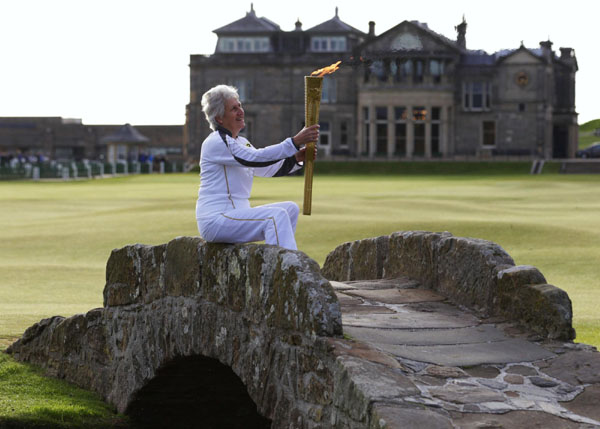 Olympic torch continues its journey in Scotland