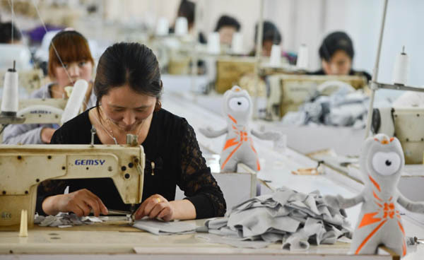 Chinese factory makes London Olympics mascots