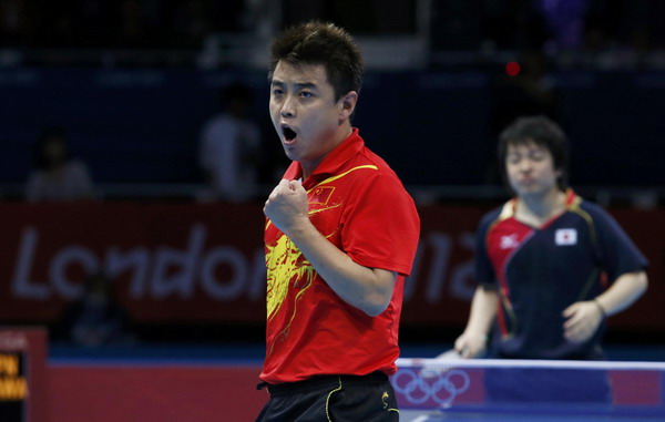 Wang Hao enters men's table tennis semis
