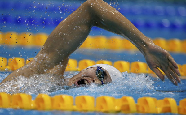 Sun Yang fastest in 1,500 meters semi-finals