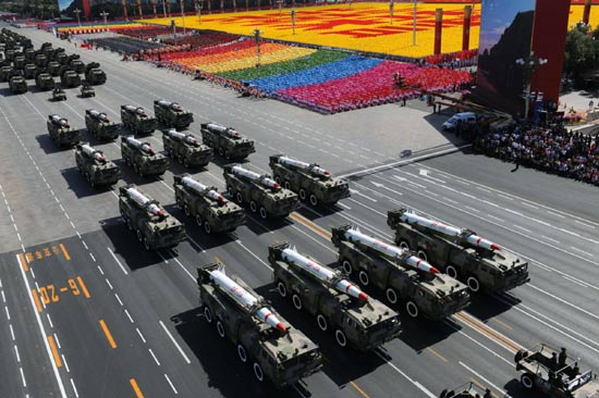 China new missile weapon to curb war threat