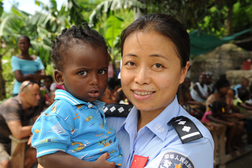 Chinese peacekeepers fight for peace in Haiti