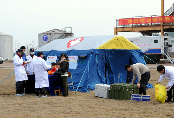 Nuclear aid drill in E China