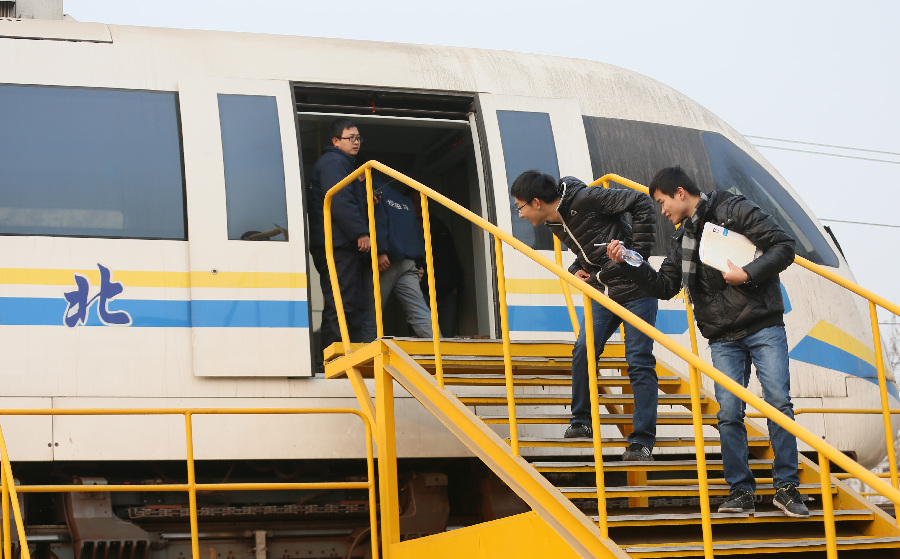 Maglev trains speeding toward greener future