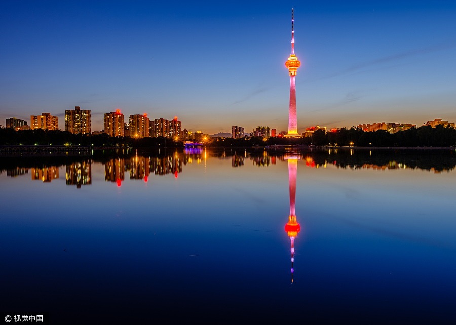 Beijing's landmarks light up for Belt and Road