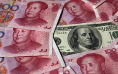Yuan eases after PBOC widens trading band