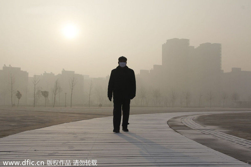 Top 10 cities with worst smog in China