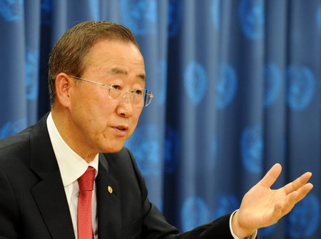 UN chief hopes climate pact set in Dec