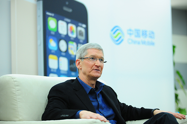 Apple's CEO Tim Cook's eight visits to China