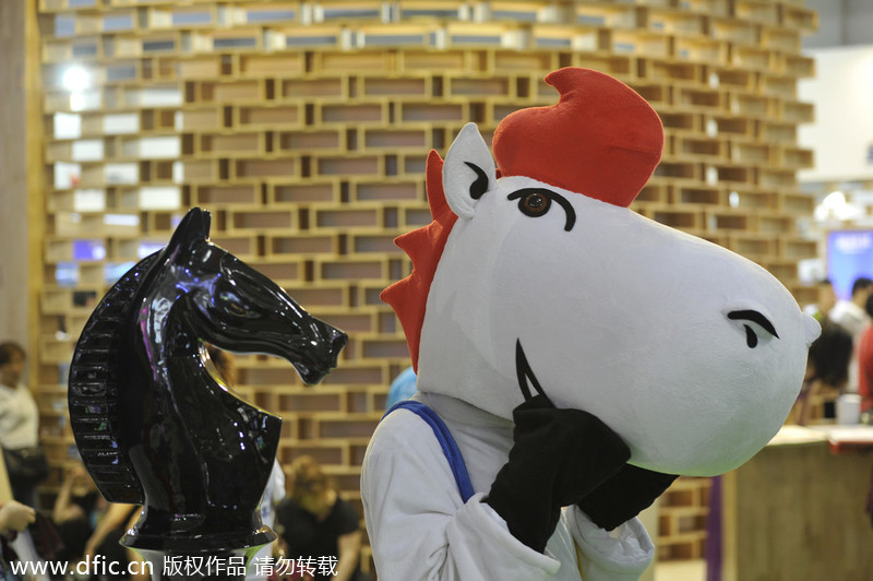 Cartoons and costumes at Chongqing home fair