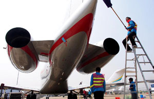 China's business aviation slackens