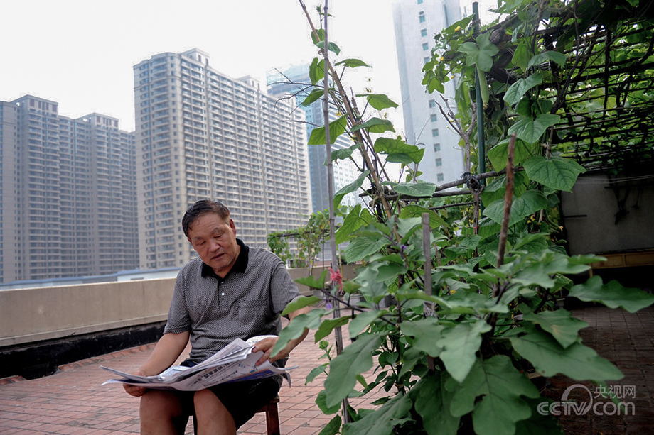 Urban farmers in China
