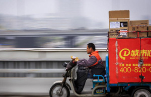 Online shopping soars, delivery service booms
