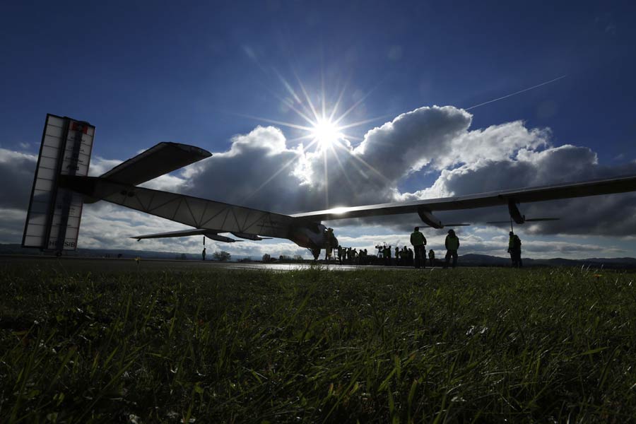 Solar aircraft set for touchdown